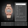 Reloj Skmei acero inoxidable rose 1328 - Image 3
