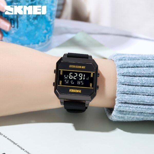 Reloj Skmei digital cuadrado Negro 1848 - Image 5