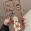 Funda para iPhone 3D baby dog marrón ER30 - Image 4