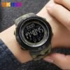 Reloj Skmei digital redondo Verde militar 2070 - Image 4