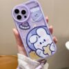 Funda para iPhone conejito espacial lila bebe ER27