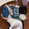 Funda para iPhone diseño PU azul ER22 - Image 2