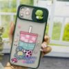 Funda para iPhone transparente verde con dinosaurio ER28 - Image 3