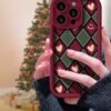 Funda para iPhone vino con toque navideño ER20 - Image 3