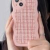 Funda para iPhone rosa bebe con patrón de ondas ER10 - Image 2