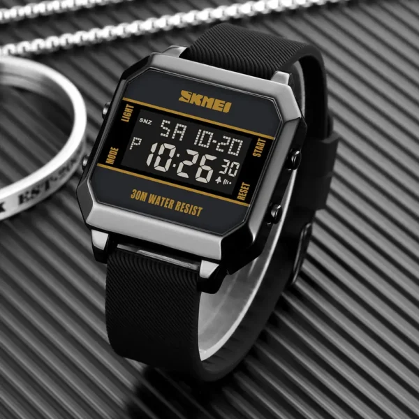 Reloj Skmei digital cuadrado Negro 1848 - Image 2