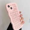Funda para iPhone rosa bebe con patrón de ondas ER10 - Image 5