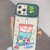 Funda para iPhone transparente verde con dinosaurio ER28 - Image 4