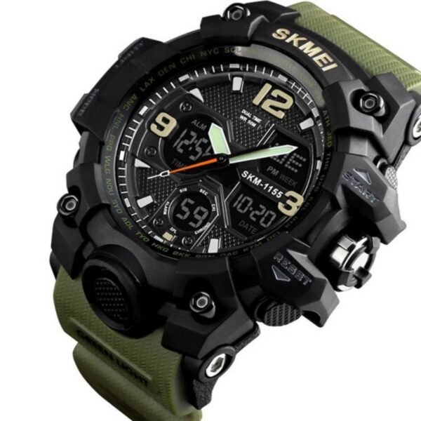Reloj Skmei analógico digital acuático Verde 1155B - Image 3