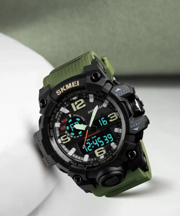 Reloj Skmei analógico digital acuático Verde 1155B - Image 2