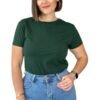 Remerita Básica de algodón Verde oscuro