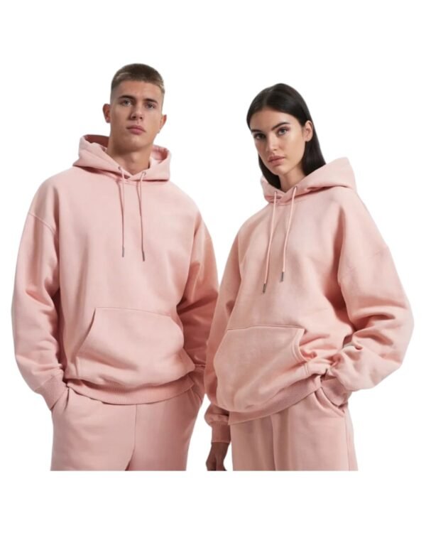 Hoddies de Algodón Moletón Rosa bebe Unisex