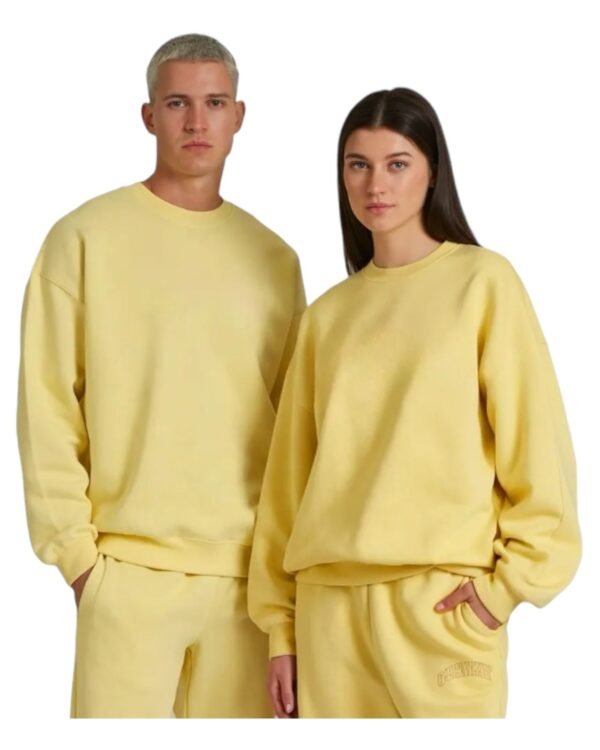 Sueter de Algodón Moletón Amarillo bebe Unisex